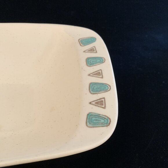 Metlox Poppytrail Navajo Rectangular Serving Bowl 11" Vintage MCM Pottery - Picture 4 of 11